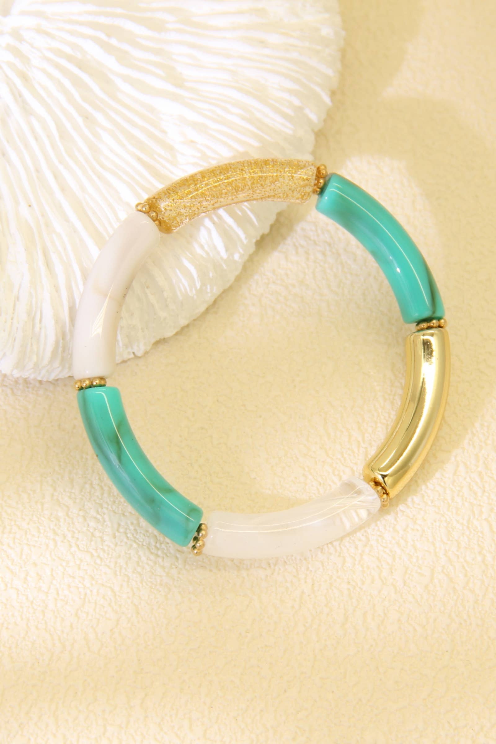 Bracelet jonc tendance & doré