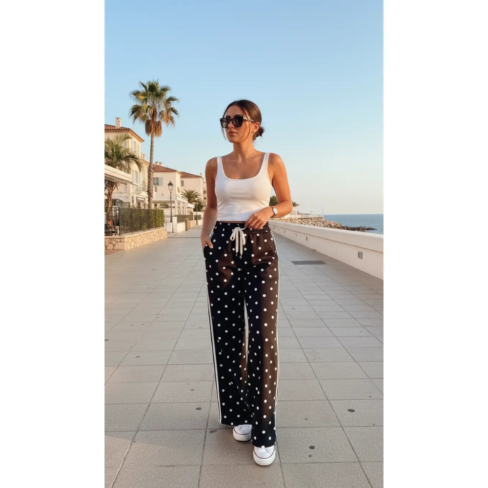 Pantalon à pois noir 🌸