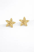 Boucles d'oreilles fleurs doré