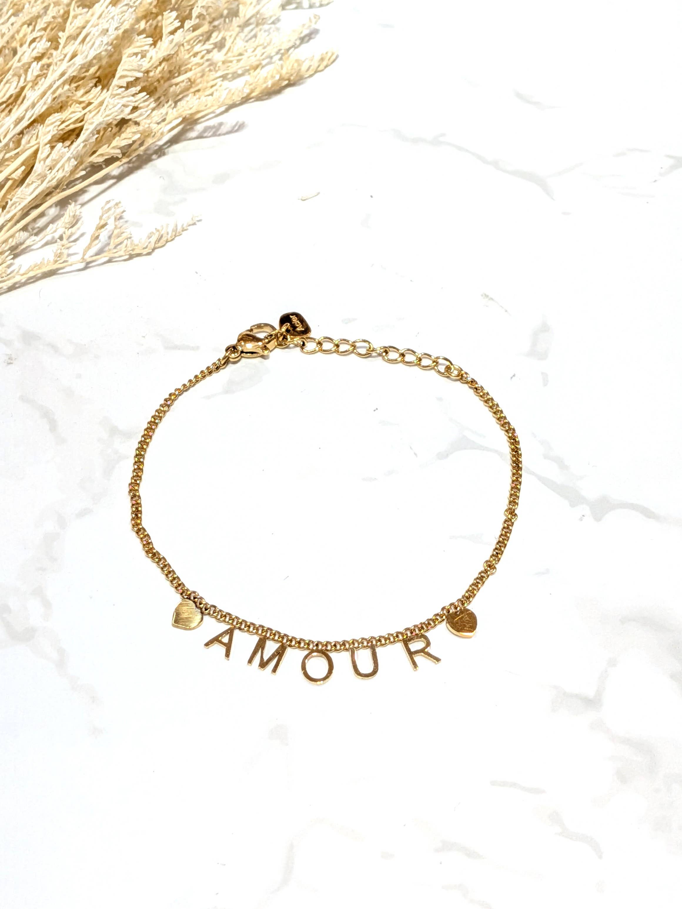 Bracelet AMOUR doré