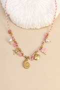Collier Coquillage Rose