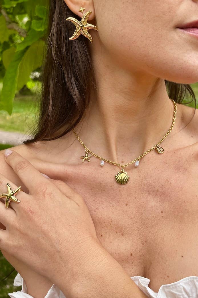 Collier breloque marine