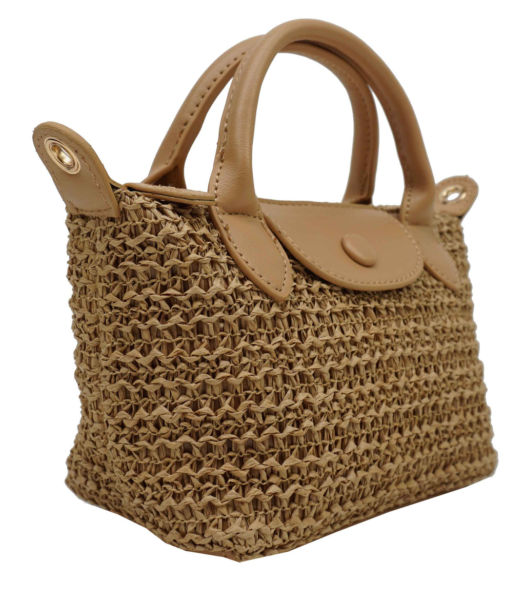 Petit sac à main crochet 36822: Taupe