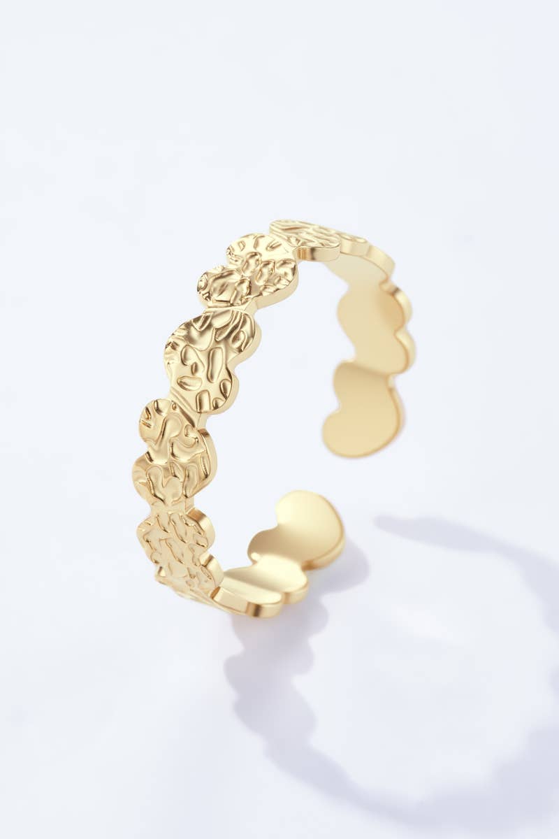 Bague cœur doré