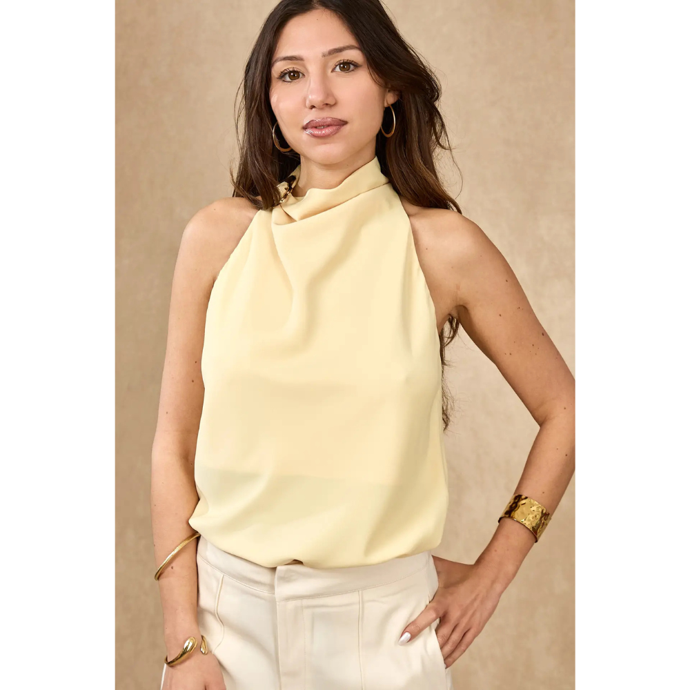 Top fluide jaune 🌸