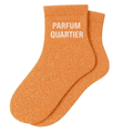 Chaussettes à paillettes « parfum quartier » orange
