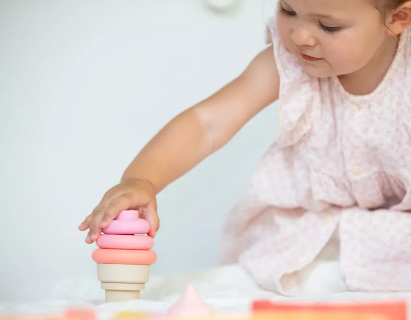 Coffret jeux d’éveil bébé Montessori 3-36 mois Silicone et bois