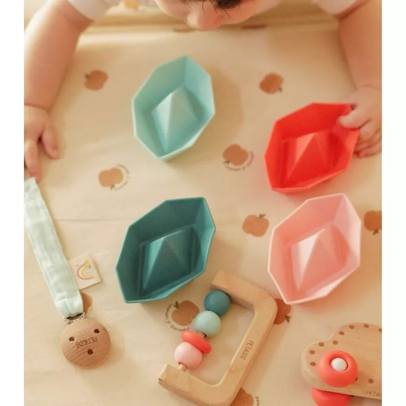 Coffret jeux d’éveil bébé Montessori 3-36 mois Silicone et bois