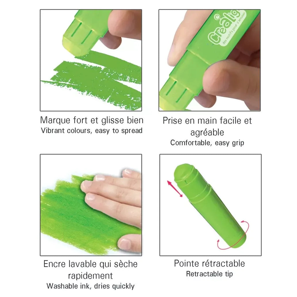 Mes premiers batons de gouache