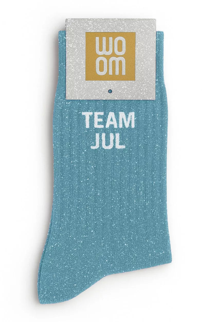 Chaussettes a paillettes « team Jul »