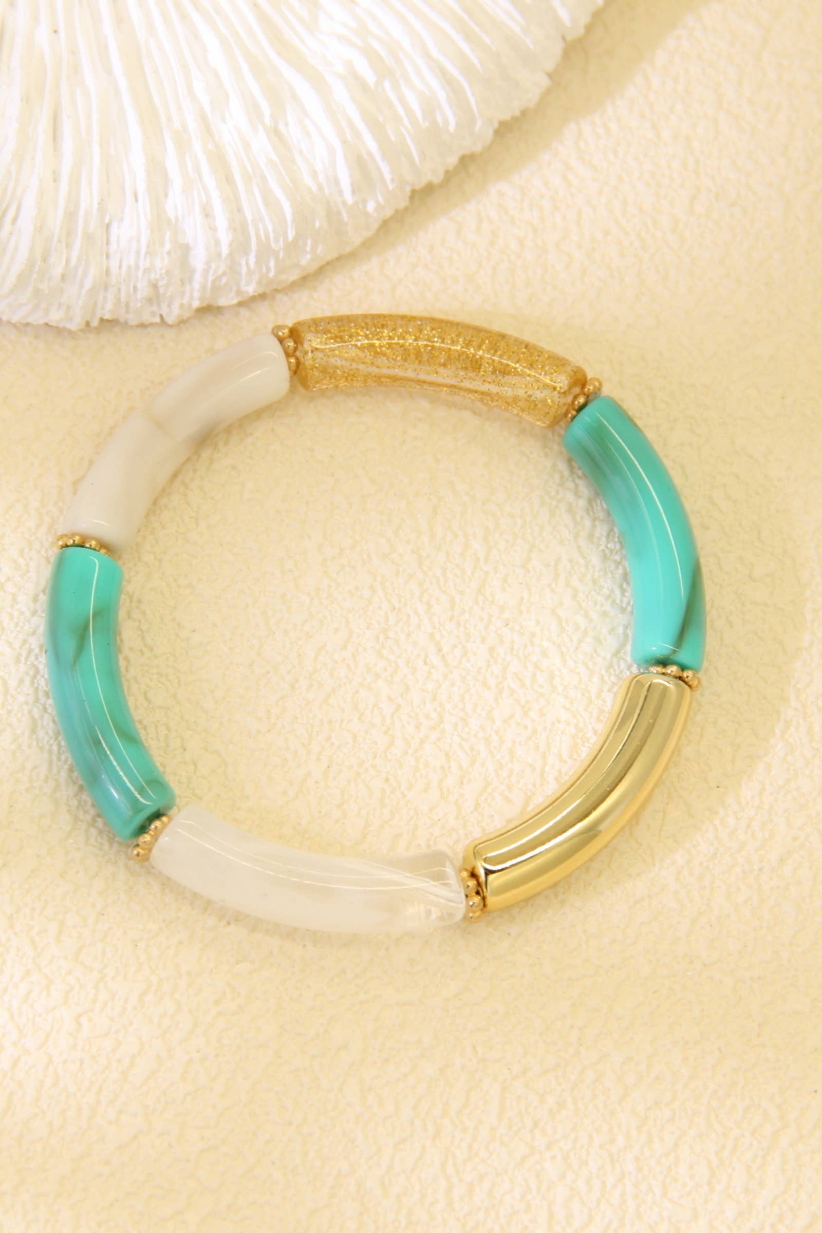Bracelet jonc tendance & doré