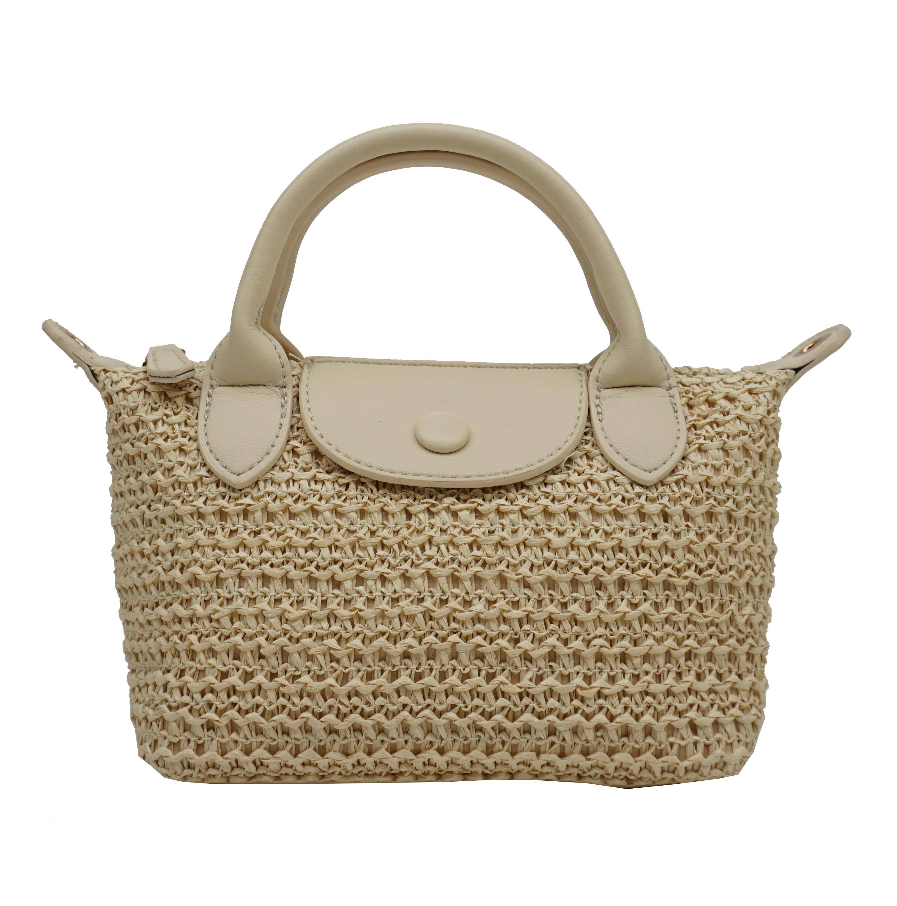 Petit sac à main crochet 36822: Beige