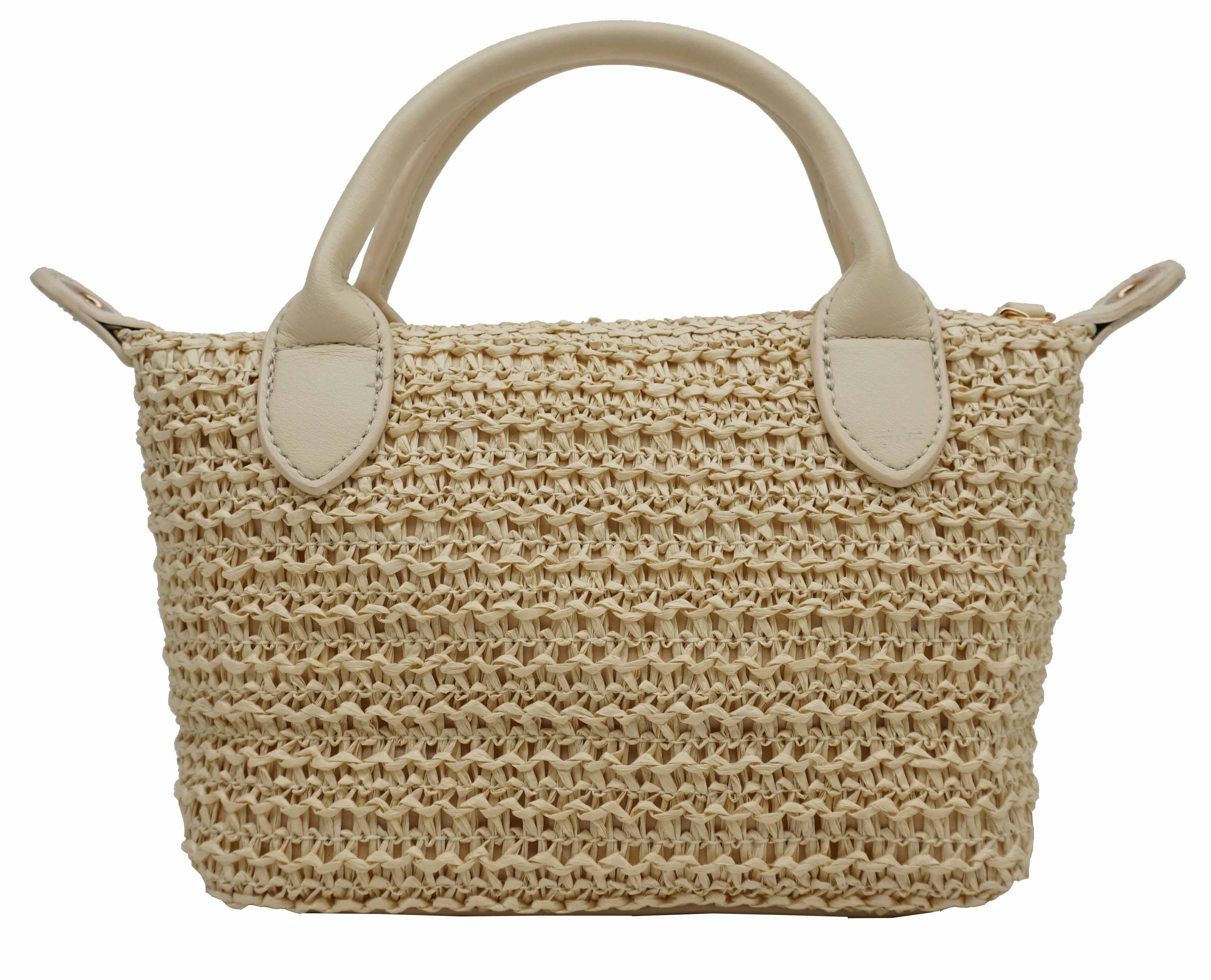 Petit sac à main crochet 36822: Beige