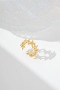 Bague étoile de mer ajustable doré