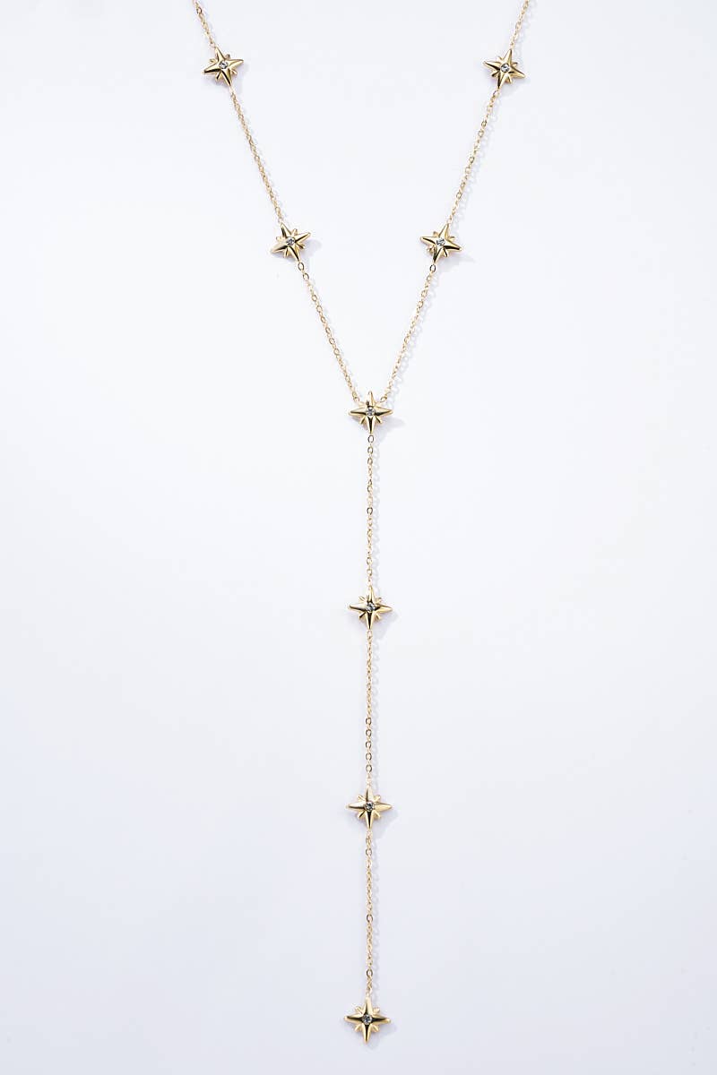 Collier strass doré