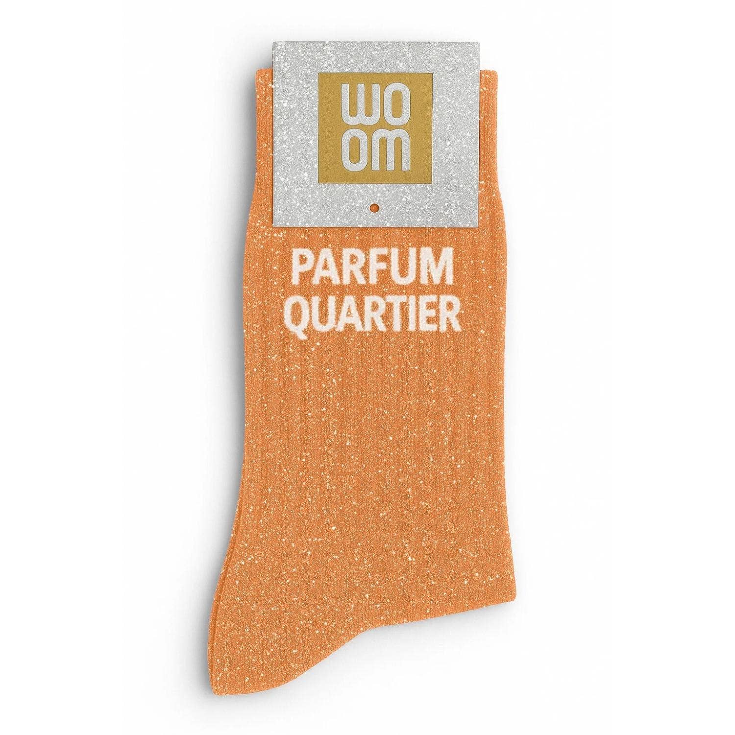 Chaussettes à Paillettes  "Parfum Quartier" Orange