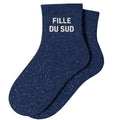 Chaussettes Courtes à Paillettes "Fille Du Sud" - Marine