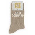 Chaussettes à Paillettes à Message "Anti Connard" Beige