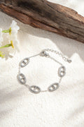 Bracelet maille marine argenté